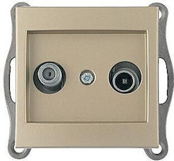 Mono Electric Контакт за сателит Въздушен в Бежов цвят 500-002205139