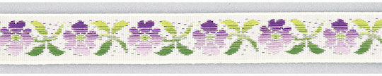 Panglică Floral Violet