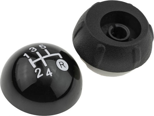 Leather Luxe Shift Knob Luxe for Fiat 500 Black