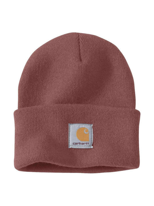 Carhartt Watch Hat Beanie Unisex Σκούφος Πλεκτός σε Μωβ χρώμα