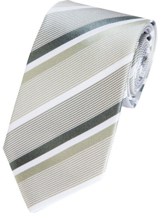 Men's Tie Silk Printed in Green Color