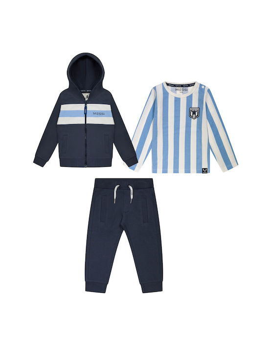 Messi Kids Sweatpants Set Navy Blue 2pcs