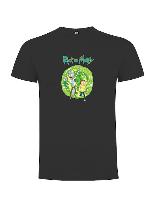 Tshirtakias T-shirt Rick And Morty Black