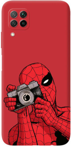 Spiderman Take Back Cover Silicone 1.5mm Red Huawei P40 Lite