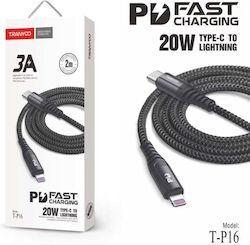Tranyoo T-P16 USB-C to Lightning 20W 2m (72014)