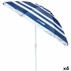 Aktive Foldable Beach Umbrella Aluminum with UV Protection Blue