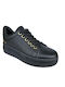 Damen Flatforms Sneakers BLACK