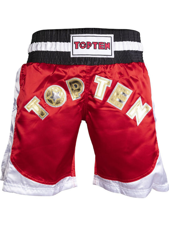 Top Ten Kick Light Ανδρικό Σορτσάκι Kick/Thai Boxing Κόκκινο