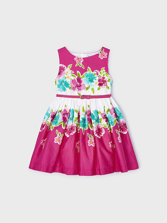 Mayoral Kids Dress Fuchsia