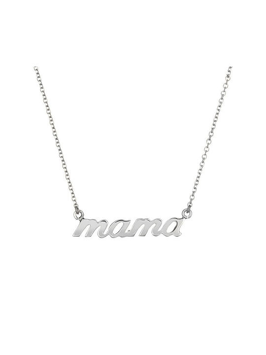 Verorama Necklace Mum from White Gold 14K