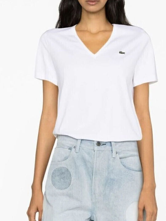 Lacoste Γυναικεία Μπλούζα Βαμβακερή Κοντομάνικη...