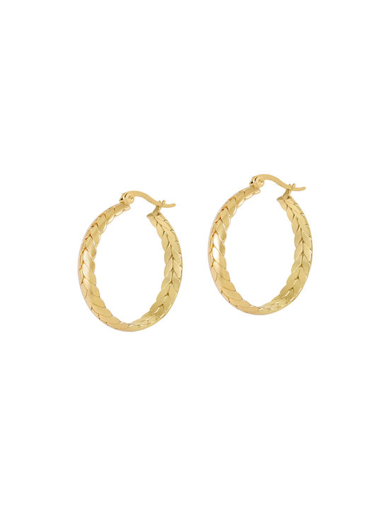 Earrings made of Steel Gold Plated