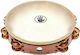 Black Swamp Percussion Tamburin 10 Zoll mit Natürlichem Leder Material