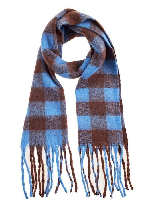 Verde Women's Wool Scarf Albastru