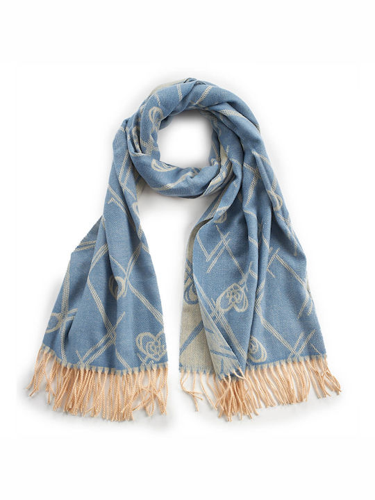 Verde Women's Wool Scarf Blue