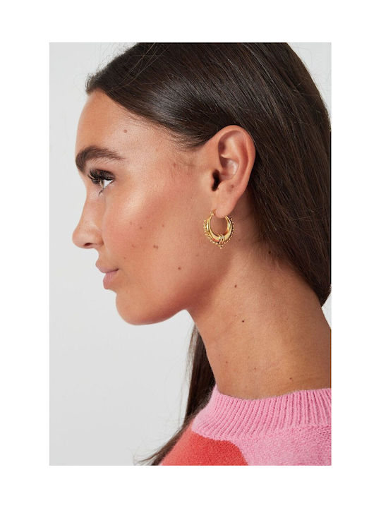 Earrings made of Steel Gold Plated