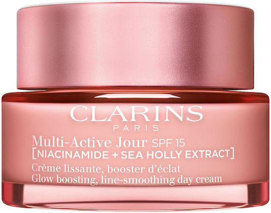 Clarins Multi-Active Day Ενυδατική & Αντιγηραντική Κρέμα Προσώπου Ημέρας με SPF15 με Νιασιναμίδη 50ml