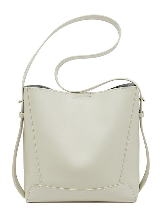 Foxer Leather Women's Bag Shopper Shoulder White
