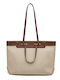 Foxer Leather Women's Bag Shopper Shoulder Beige