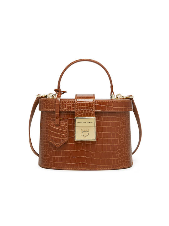 Foxer Leather Women's Bag Handheld Brown