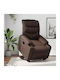 Fotoliu Relax cu Puf din Piele Ecologică Synthetic Leather 75.5x93x99.5cm