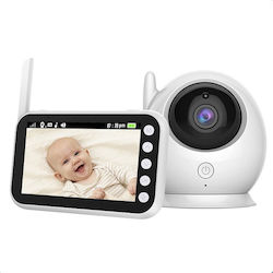 Wireless Baby Monitor with Camera & Screen 4.5" , Two-way Communication & Lullabies