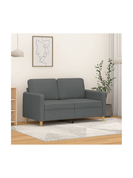 Cu două locuri Canapea Gri închis 138x77x80cm.