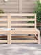 Outdoor-Sessel Hölzernes Solid Pine Wood Solid Pine Wood 70x70x67εκ.
