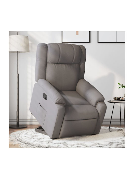 Fotoliu Relax cu Puf Taupe 77x95x99cm