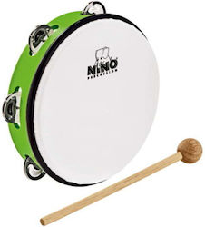 Nino 8" Abs Tamburine Green Μπεντίρ