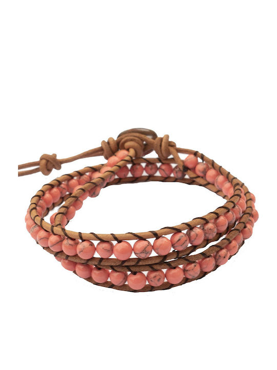 Theodora's Jewellery Σετ Γυναικεία Βραχιόλια Δερμάτινα