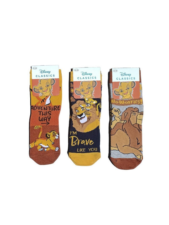 Disney Ciorapi pentru copii Înălțime până la genunchi Multicolor 3 perechi