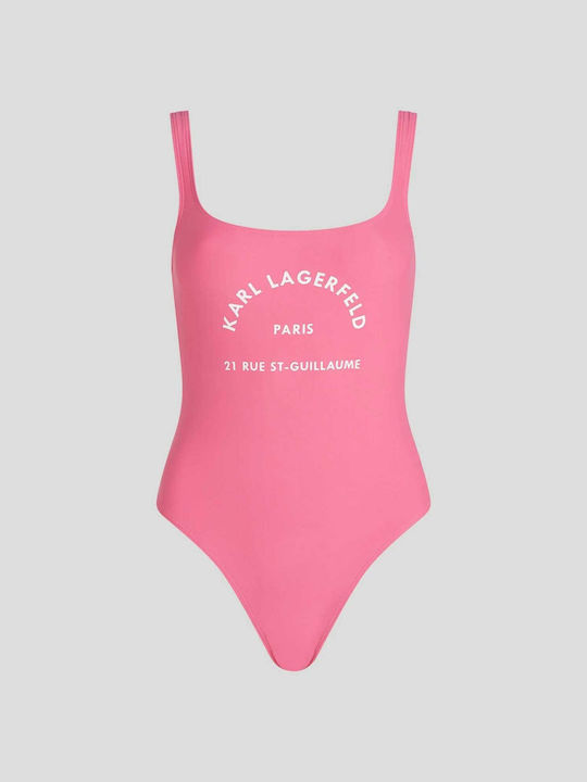 Karl Lagerfeld One-Piece Swimsuit Pink