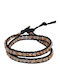 Theodora's Jewellery Γυναικείο Σετ Βραχιόλια από Δέρμα