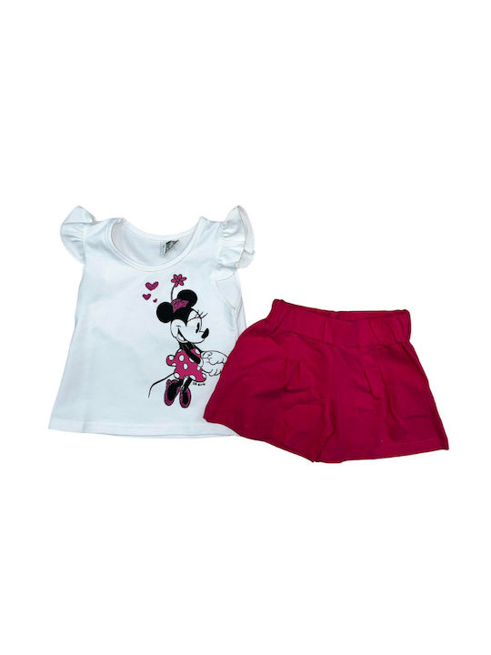 Sweet Baby Kids Set with Shorts Summer 2pcs White