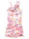 Kinderstoff-Overall-Shorts/Bermudas Rosa
