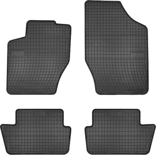 Frogum Set of Front and Rear Mats 4pcs for Peugeot 307 2001-2008 Black