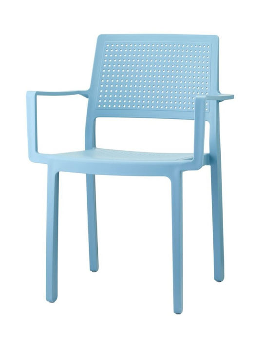 Outdoor-Stuhl Polypropylen Hellblau 46x49x84εκ.