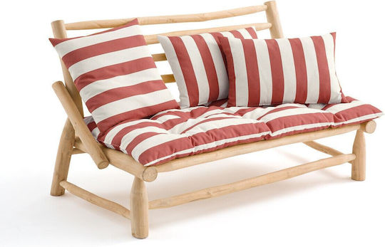 La Redoute Interieurs Waterproof Pallet Sofa Cushion Red 60x120cm.