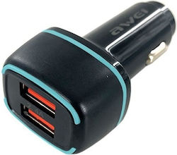 Awei Încărcător Auto cu Porturi 2xUSB-A