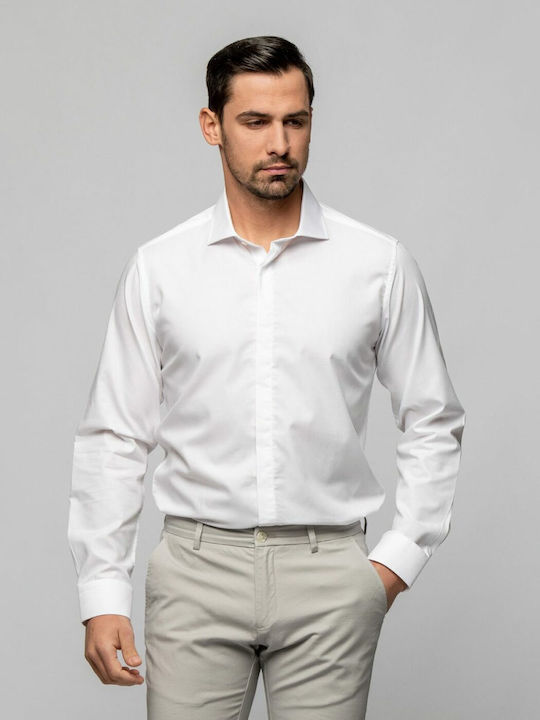 Beneto Maretti Men's Shirt Long Sleeve White