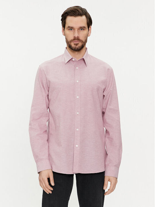 Selected Men's Shirt Long Sleeve Pink