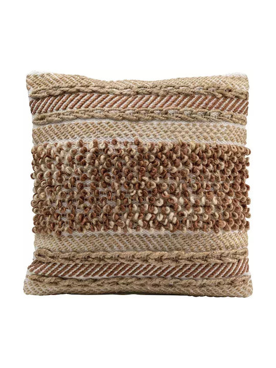 Kare Design Μαξιλάρι Καναπέ Loop Καφέ 45x45εκ.