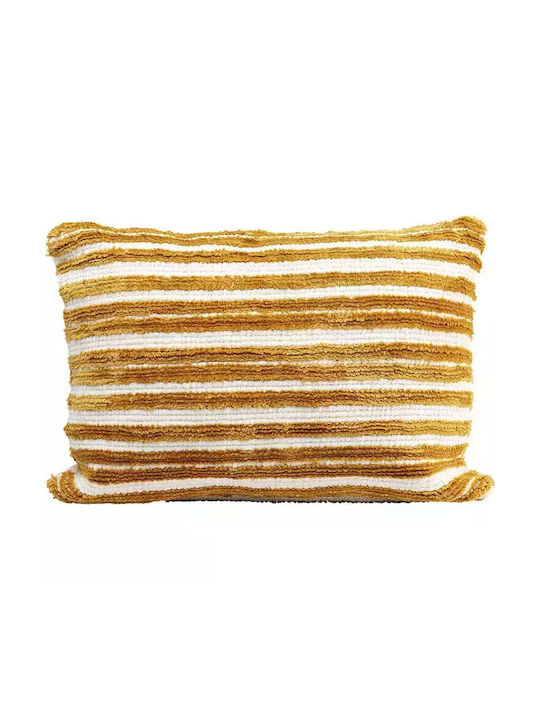 Kare Design Sofa-Kissen Multi Gelb - Weiß 40x60cm