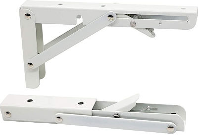 Foldable Stainless Steel Shelf Brackets Blue 250mm 40000492