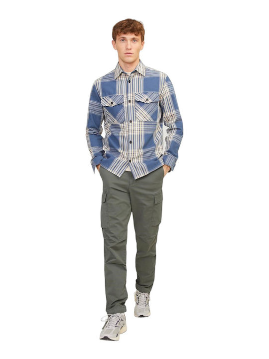 Jack & Jones Παντελόνι Cargo Ελαστικό Agave Green