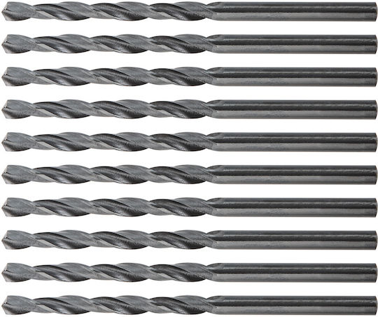 Top Tools Satz 10 Diamantbohrer HSS mit Zylindrischem Schaft für Metall