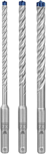 Bosch Sds Plus-7x Satz 3 Vierkant-Diamantbohrer Hartmetall mit SDS Plus Schaft für Gemäuer και Metall
