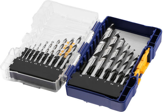 Irwin Drill Set of 15 Diamond Drills HSS with Cylindrical Shank for Metal