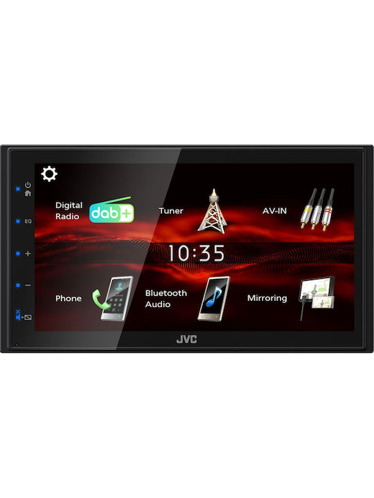 JVC Ηχοσύστημα Αυτοκινήτου 2DIN (Bluetooth/USB/GPS/Apple-Carplay/Android-Auto)